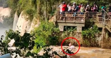 Man falls from footbridge at Iguazu Falls