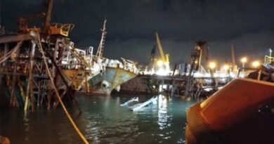Ships sink in Montevideo Port dock collapse