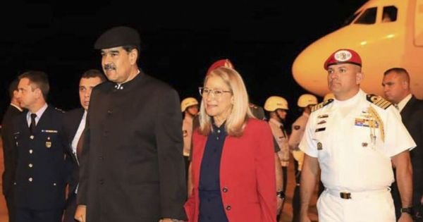 Venezuelan president lands in Brazil