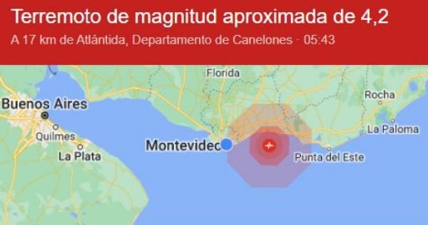 Significant earthquake rocks southern Uruguay, experts confirm magnitude over 5.0