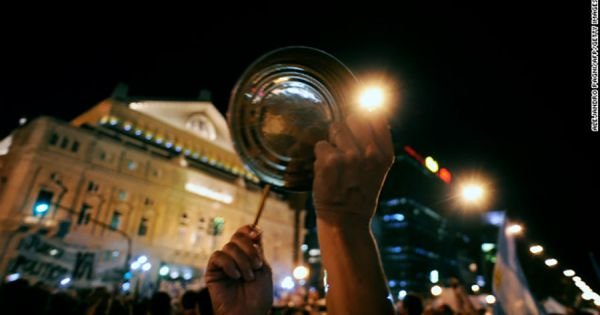 Pot-banging protests surge after Milei's announcement