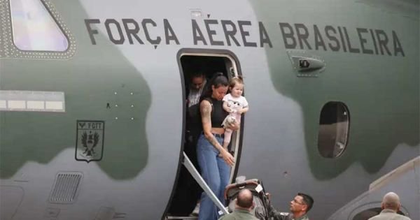Brazilian refugees from Gaza arrive in Sao Paulo