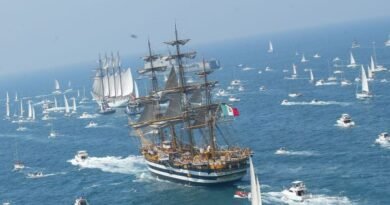 Italy's iconic Amerigo Vespucci ship arrives in Montevideo