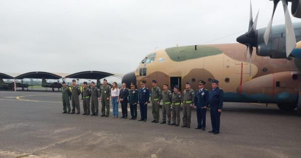 Uruguayan Air Force C-130 back from firefighting mission in Paraguay